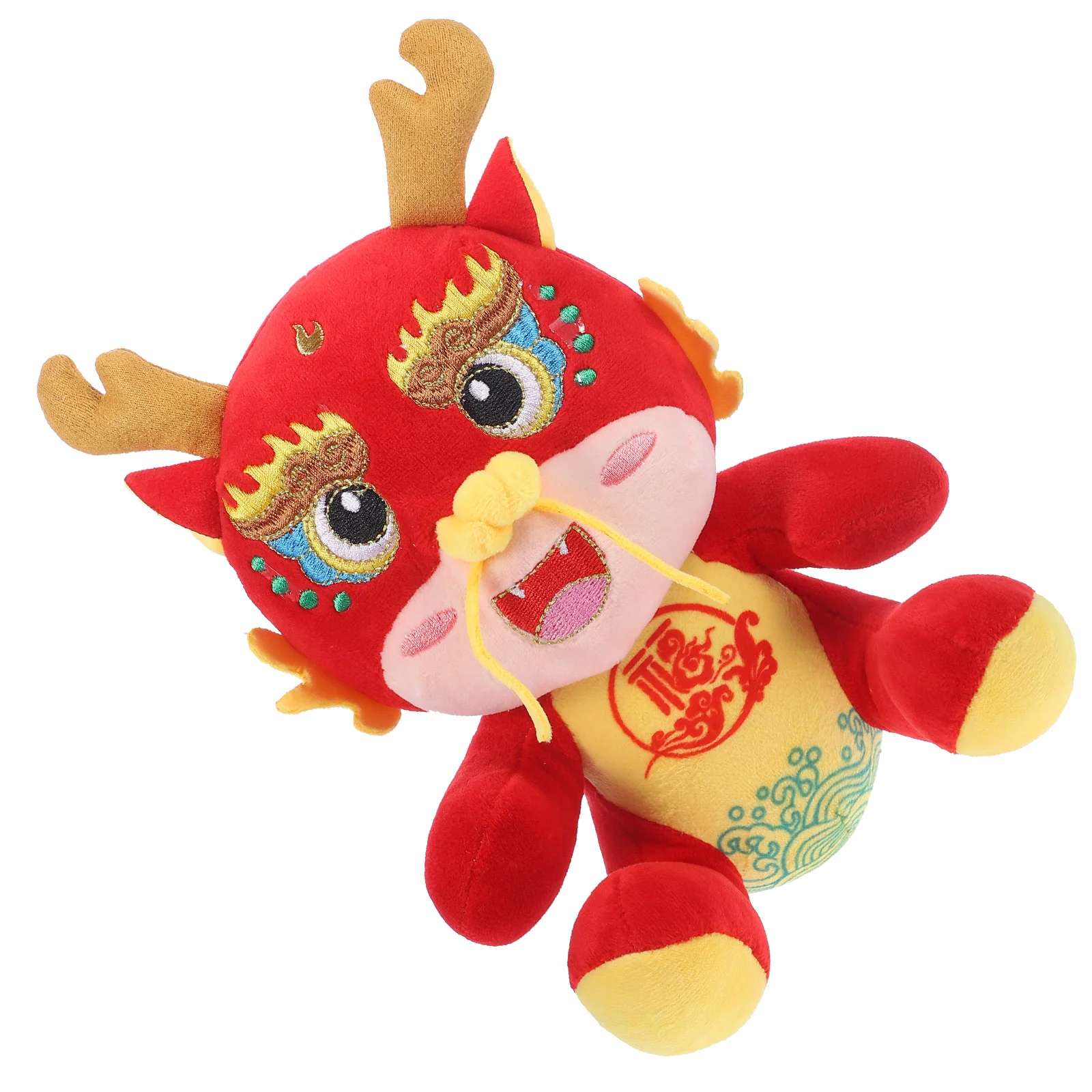 

Statues Cute Stuffed Animals Ornaments Chinese New Year Mascot Toy Dragon Plush