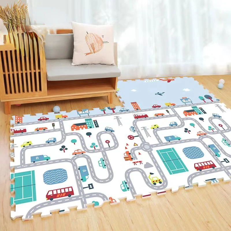 Baby Animal Padded Puzzle Xpe Gym Children Educational Thick Carpet Soft Alphabet Folding Padded Foam Play Mat for Kids