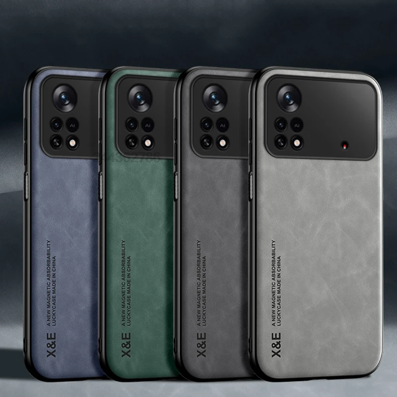 Для Xiaomi Mi POCO X5 X4 X3 Pro NFC M3 M4 M5 F5 F3 F4 GT X4GT X2 F2 Чехол Магнитный роскошный кожаный чехол