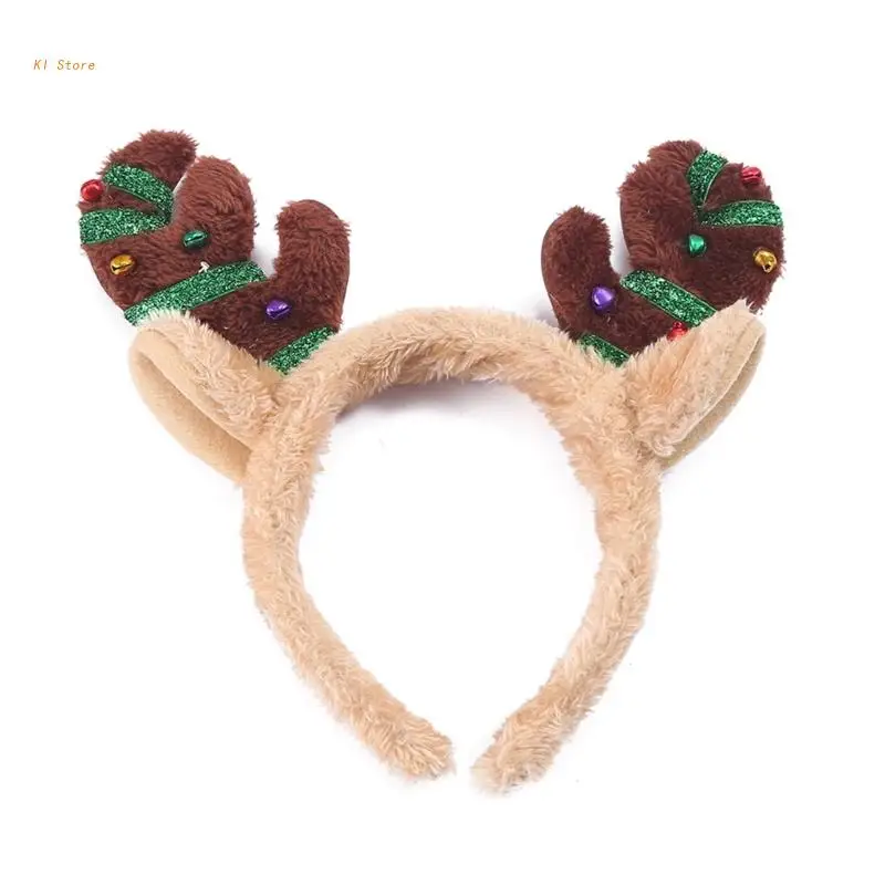 

Искусственная плюшевая Рождественская искусственная обруч для волос унисекс для взрослых и детей