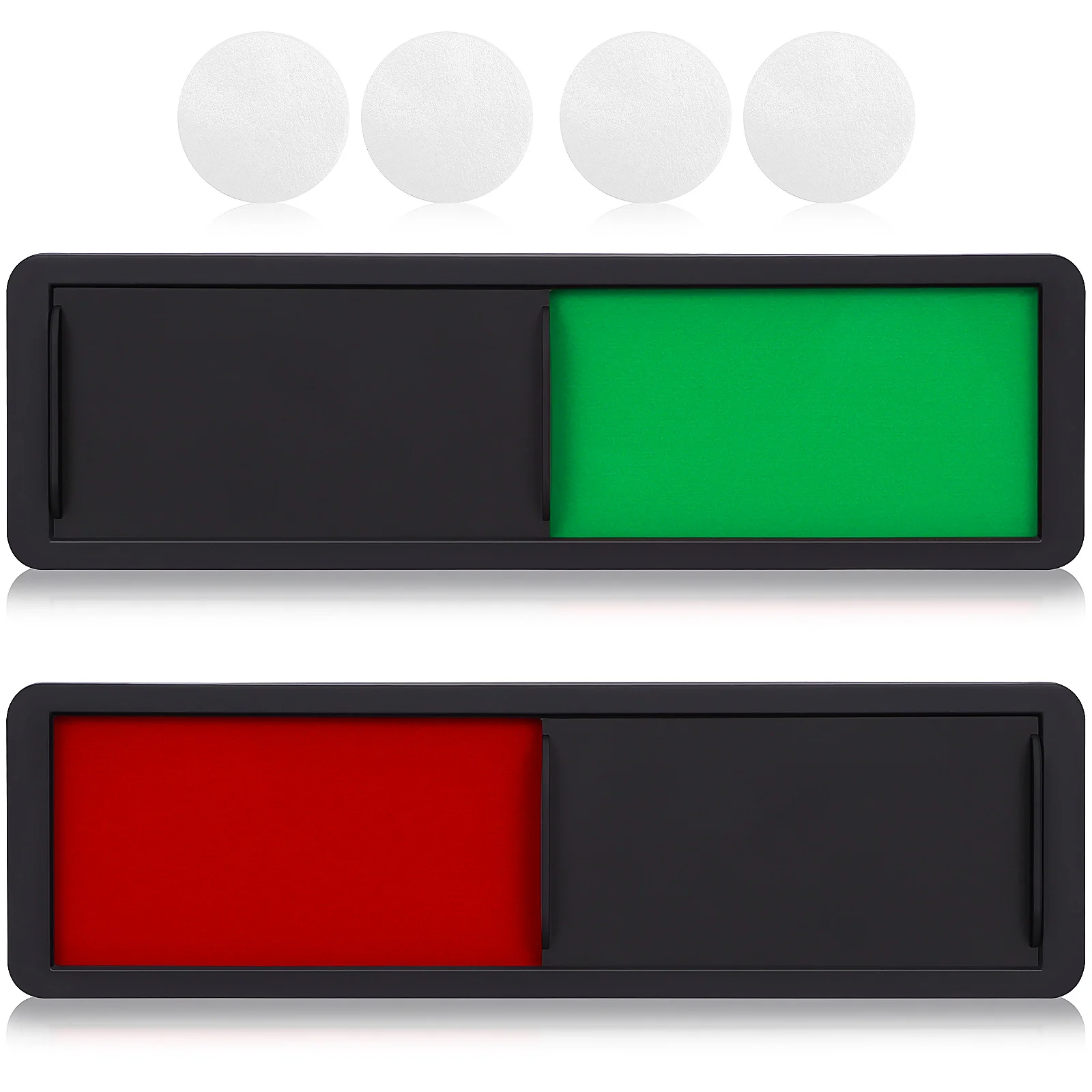 

2 Pcs Toilet Sign Door Signs For Office Slider Privacy Indicator Magnet Meeting Room Occupied