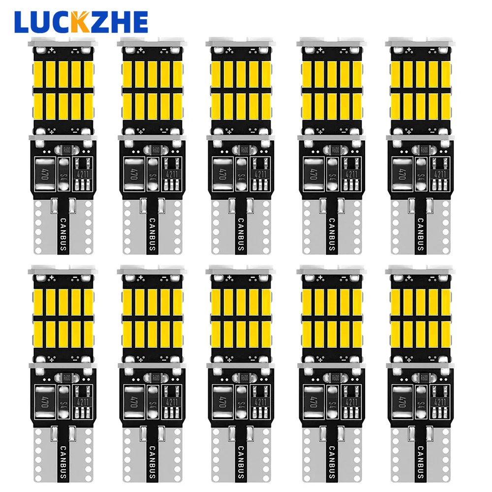 

10x T10 W5W LED Canbus Car Bulb for BMW Mini Cooper R56 R53 E90 E46 F20 F10 E39 Z4 Interior Dome Light Trunk Lamp Parking Lights
