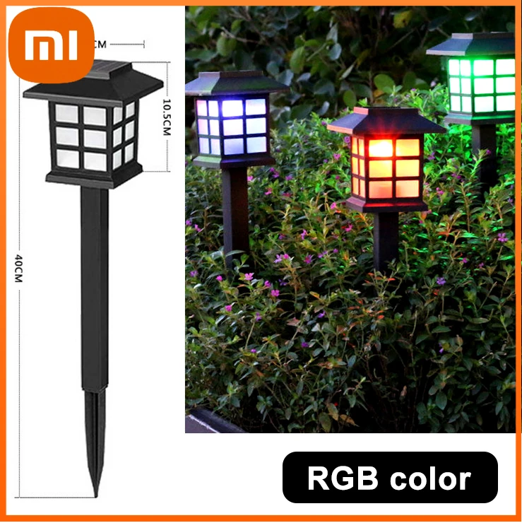 

Уличные лампы Xiaomi на солнечной батарее для газона, водонепроницаемые садовые светодиодные фонари для дорожек, ландшафта, двора, внутреннег...