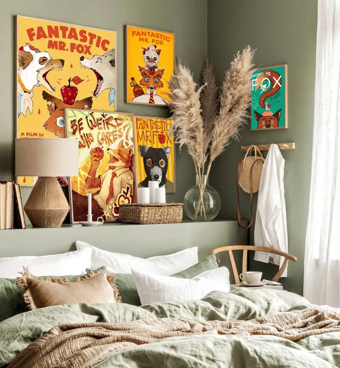 Фото Классические винтажные постеры с персонажами из мультфильмов F-Fantastic M-Mr. F-Fox, декор для комнаты, домашнего бара, кафе, скандинавский домашний декор №2