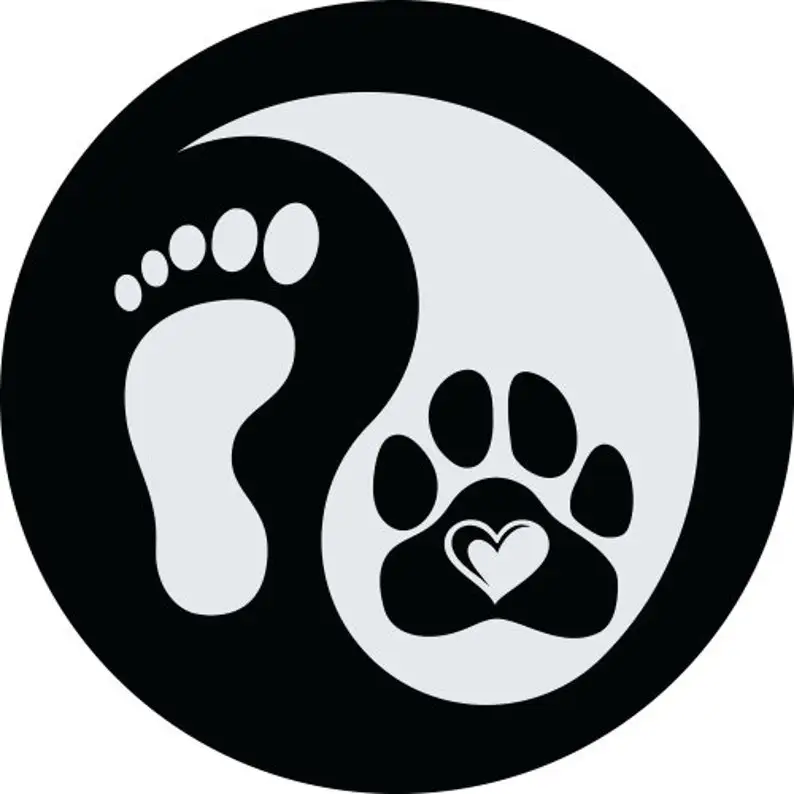 

Аксессуары для автомобилей Yin and Yang foot and paw, индивидуальные запасные шины покрывают ваш собственный индивидуальный дизайн