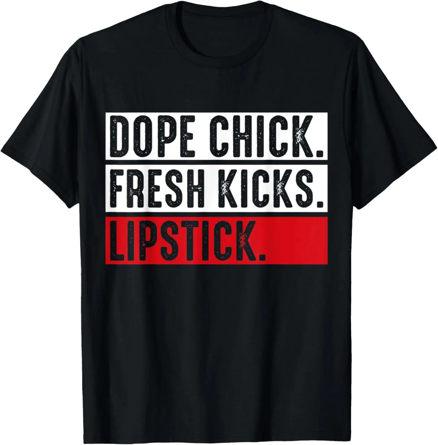 Dope Chick Fresh Kicks Губная помада Забавная говорящая женская винтажная футболка
