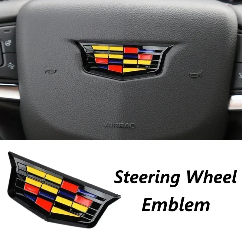 

Передняя и задняя эмблема, наклейка на руль, боковой значок для Cadillac CT4 CT5 CT6 XT4 XT5 XT6, авторемонт, сменный логотип, аксессуары