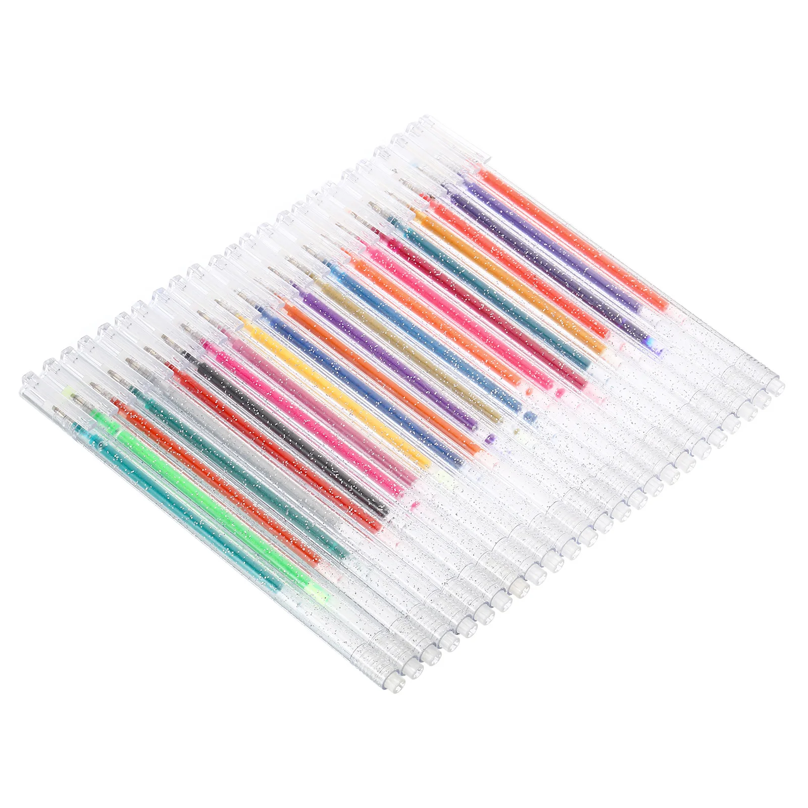 

24Pcs/Set Glitter Gel Pens 24 Colors Dual Metallic Ink Sparkle Pens 1mm Liquid Glitter Iridescent Gel Pen for Coloring Books