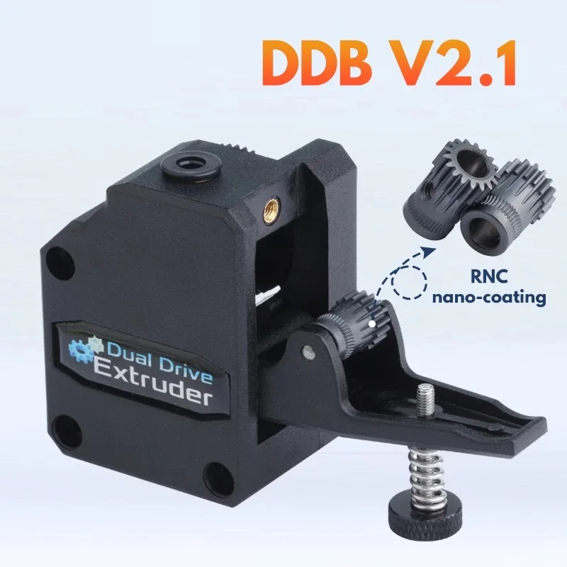 

RNC Nano Coated Gear DDB Extruder V2.1 Bowden Extruder Dual Drive Extruder For 3d printer Ender3 CR10 TEVO MK8