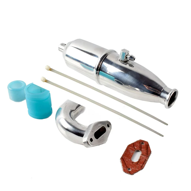 1 комплект HSP RC автомобилей алюминиевая выхлопная труба 102009 (02124) детали для