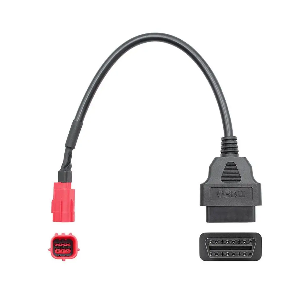 4-контактный 6-контактный 16-контактный разъем OBD2 АДАПТЕРНЫЕ кабели для мотоциклов