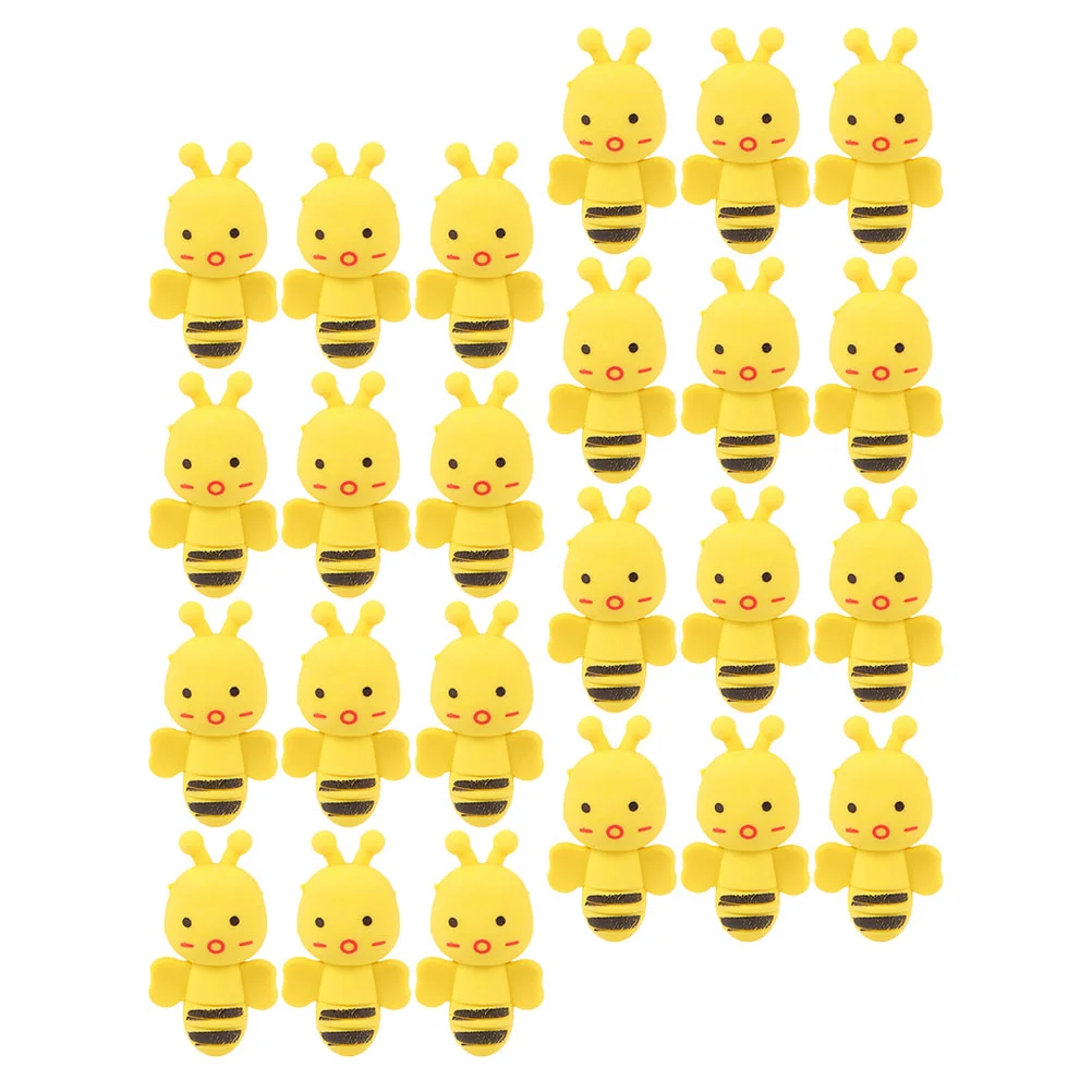 

40 Pcs Eraser Children Prize Box Toys Bee Filler Stationery Adorable Creative