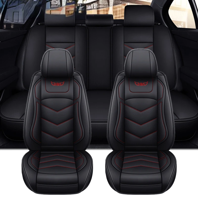 

Car Seat Cover Waterproof PU Leather Automobile Seat Cushion Universal Wear-Resistant Seat Protector Pad Car Accessories