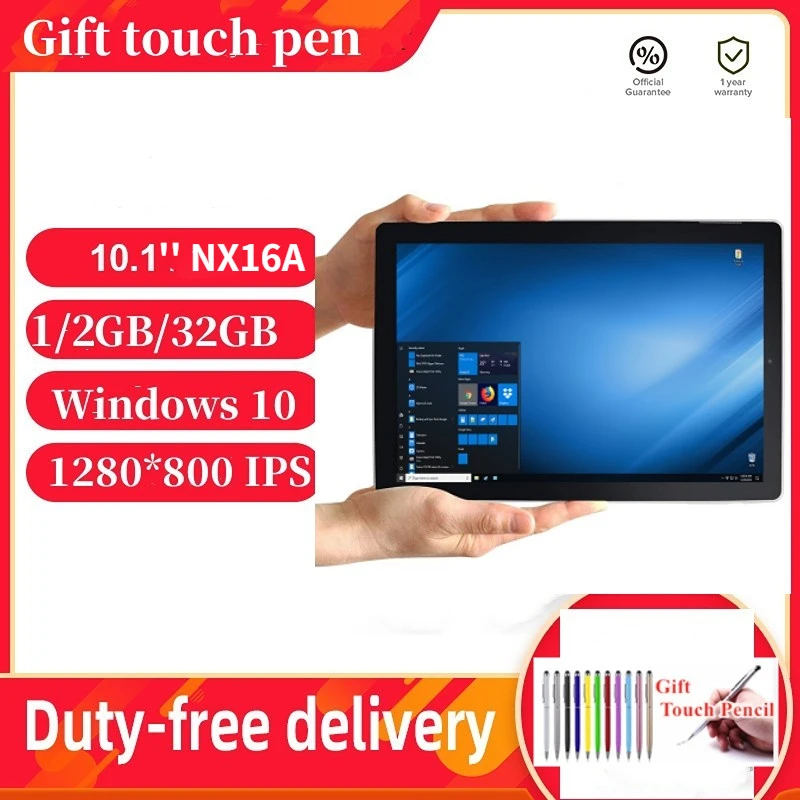 10.1''  Windows 10 Tablets PC NX16A Quad Core 1GB RAM 32GB ROM Nextbook X5-8350 CPU Dual Cameras Wifi 1280*800IPS 5000Mah