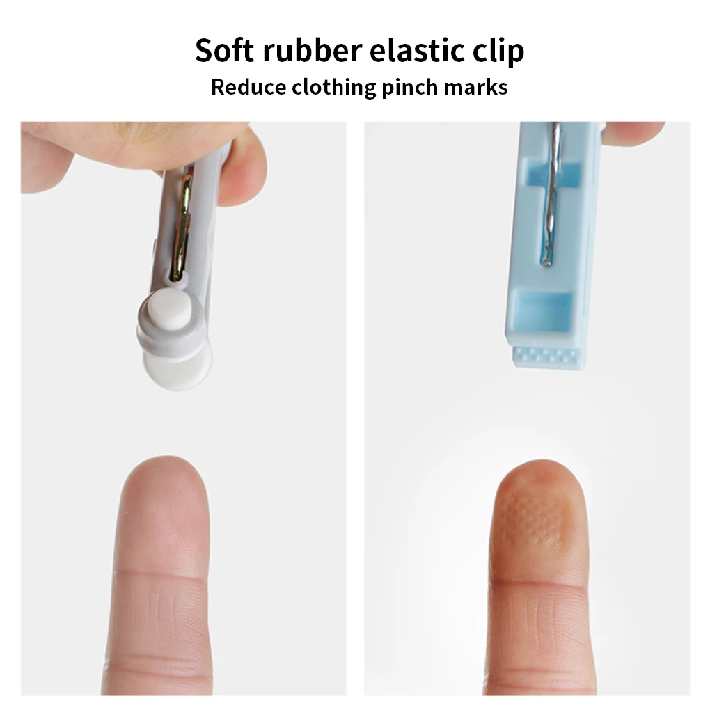 

16pcs Non-marking Anti-wind Clips Household Clothes Qiult Clips Multifunctional Laundry Hanging Pegs