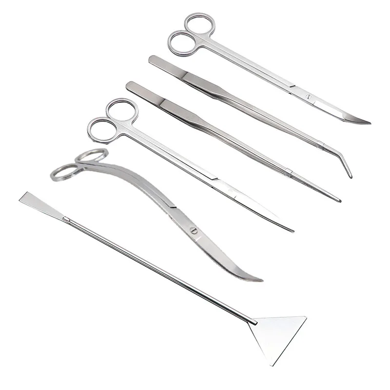 

Aquarium Tools Set Plants Tweezers and Scissors Grass Stainless Steel Cleaning Tools Plants Fish Tank Accessories