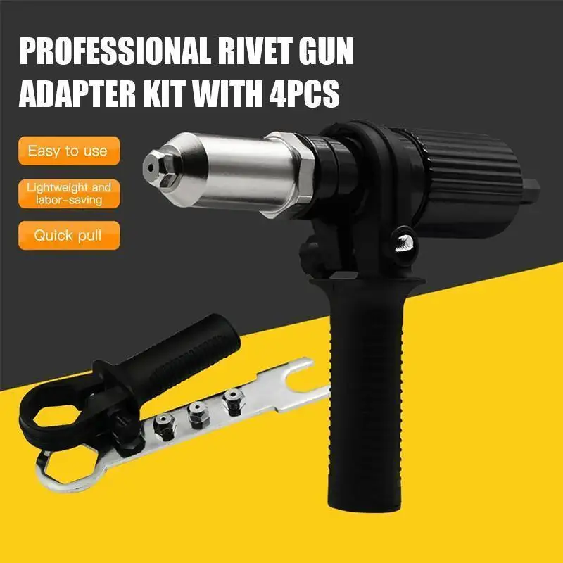 

Professional rivet adapter different matching nozzle bolt matching daily necessities 2021 tool accessories #T1G