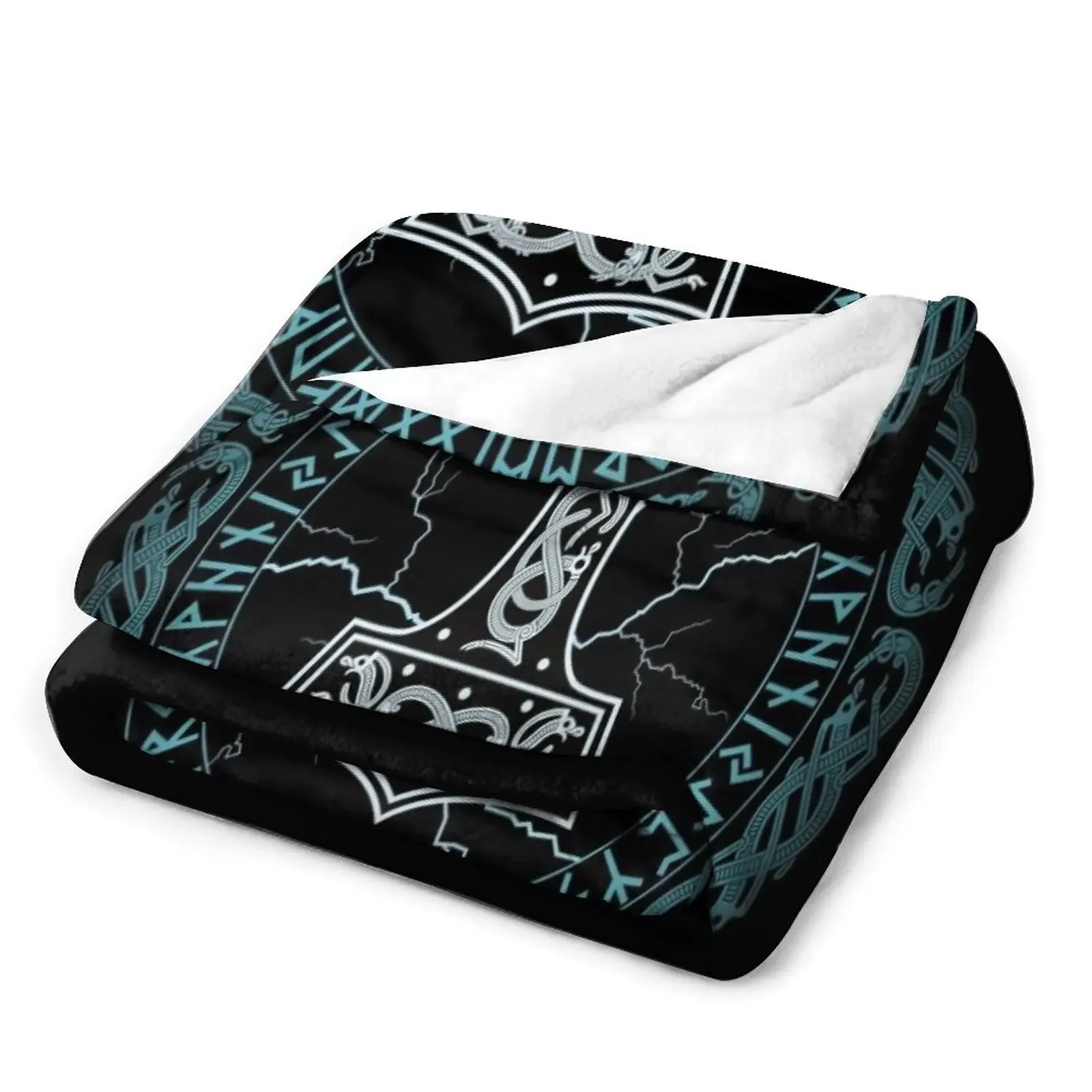 Mj?lnir молот Тора руны бросать одеяло мягкие кровати ворсистые одеяла