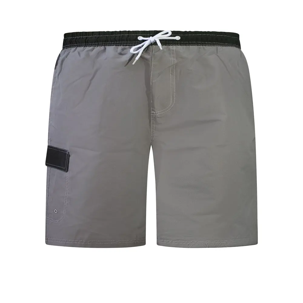 

Men`s Microfiber Swim Trunks with Cargo Pocket-6104-Gr-Blk-Md