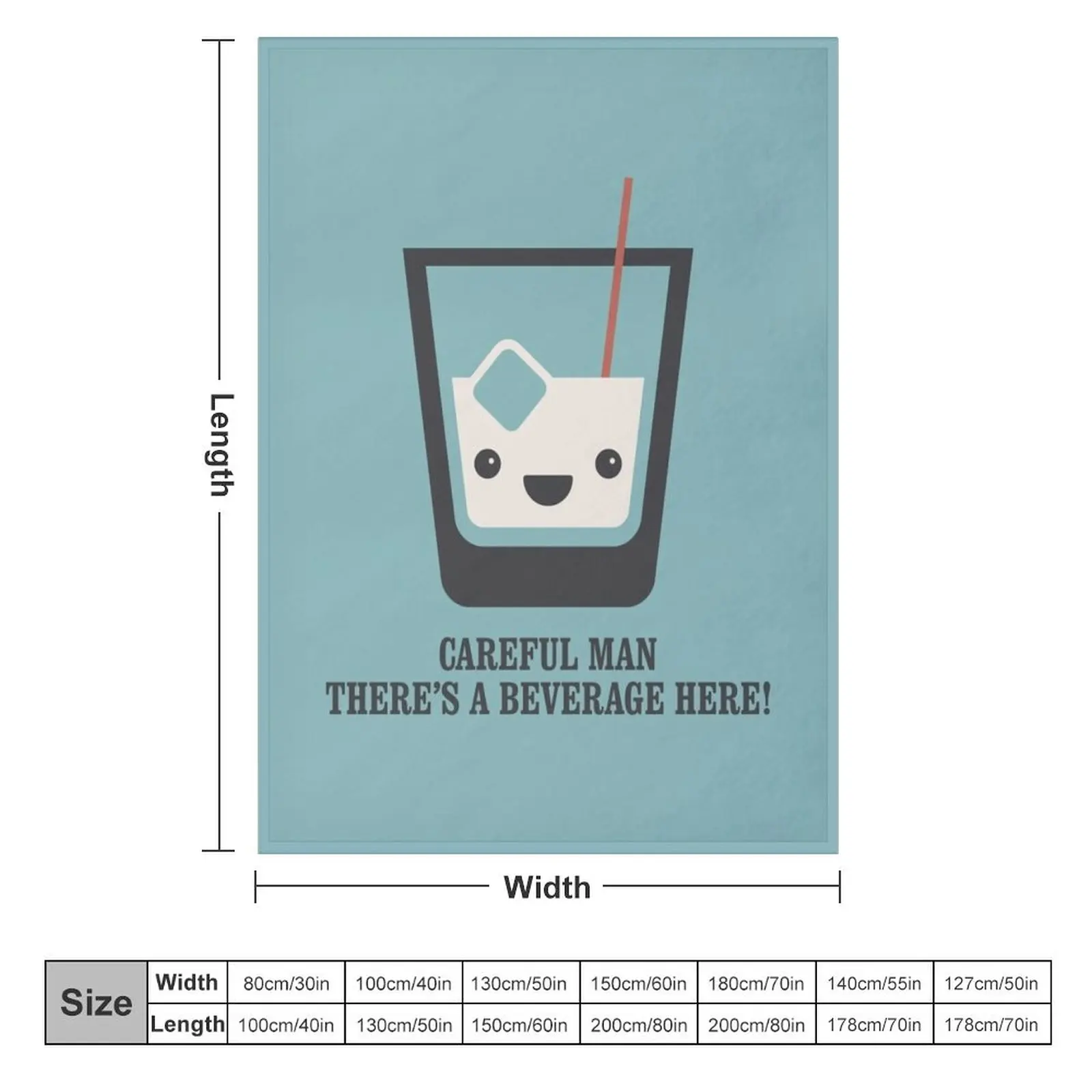 БОЛЬШОЙ ЛЕБОВСКИ-белый русский-аккуратный человек здесь есть напитки! Одеяло для