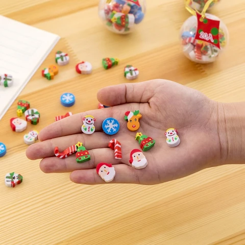 Рождественские ластики, 36 шт./упак., мини-ластики, декомпрессионный ластик, многократное использование U4LD