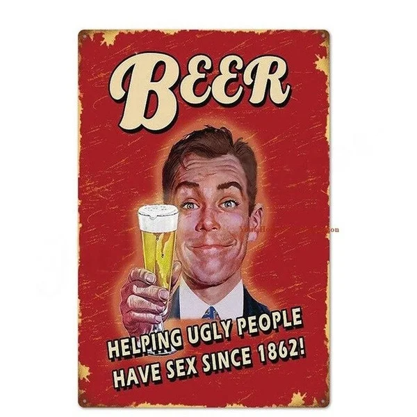 

Stay Safe Drink Beer Metal Wall Art Tin Sign Vintage Irish Ice Cold Beer Pub Home Decor Retro Peroni Signs Wall Hanging Decor 1