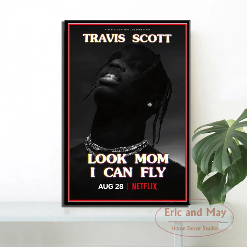 

Travis Scott Look Mom I Can Fly Canvas Painting Posters And Prints Pictures On The Wall Vintage Art Decorative Home Decor Plakat