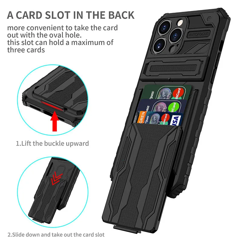 

Чехол для телефона King Kong с отделением для карт для IPhone 11, 12, 13 Pro Max, Xr, 7, 8 Plus, чехол для полной защиты камеры, противоударный цветной чехол