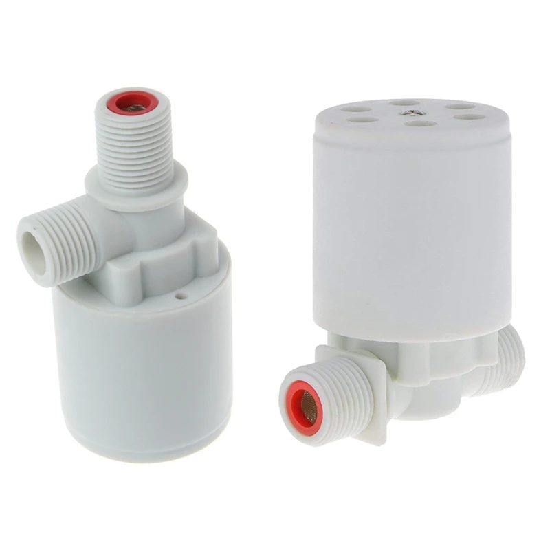 

2 Pcs 1/2 Inch Floating Ball Valve Water Level Control Valve Water Tank Water Tower Pool Solar Automatic Water Level Controller,