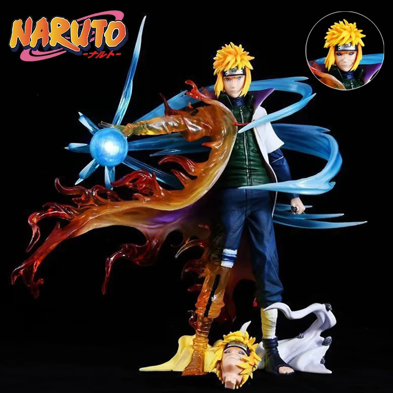 Фигурка Наруто, 26 см, анимационная хиппууден, фигурка намиказе, Минато, разановфт, GK, статуя, экшн-фигурка, Коллекционная модель, подарок на день рождения для детей