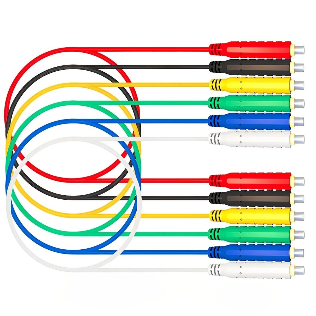 

6Pcs Magnetic Test Leads 30V AC/5A 20AWG Professional Low Voltage Magnetic Jumper Silicone Flexible Jumper Test Wire Soft