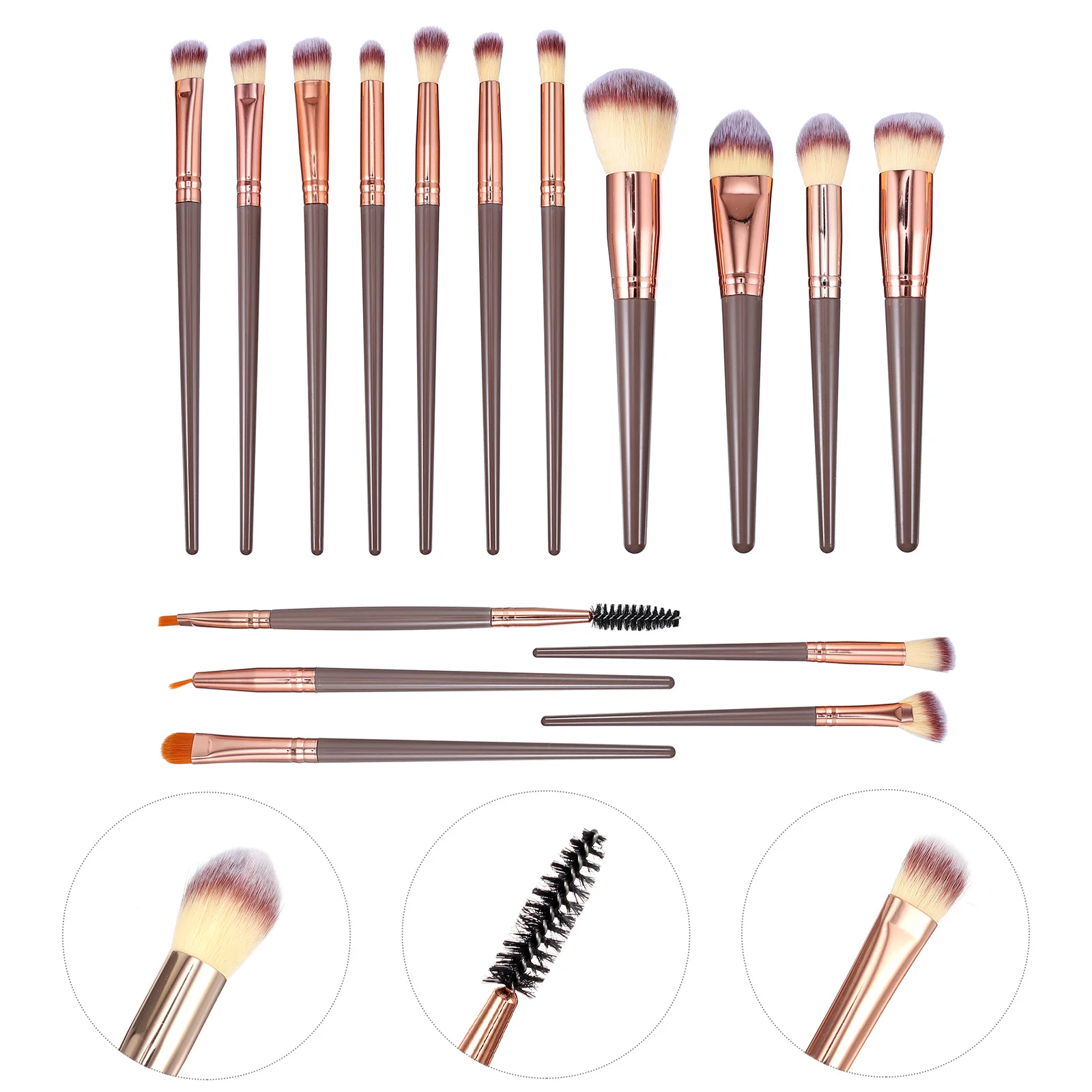 

Brush Brushes Makeup Eye Set Eyeshadow Foundationhandle Portable Kit Travel Concealers Powder Essential Face Blending