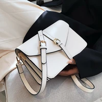 small pu leather crossbody bags for women 2022 in trend long belt branded ladies luxury designer simple shoulder handbags