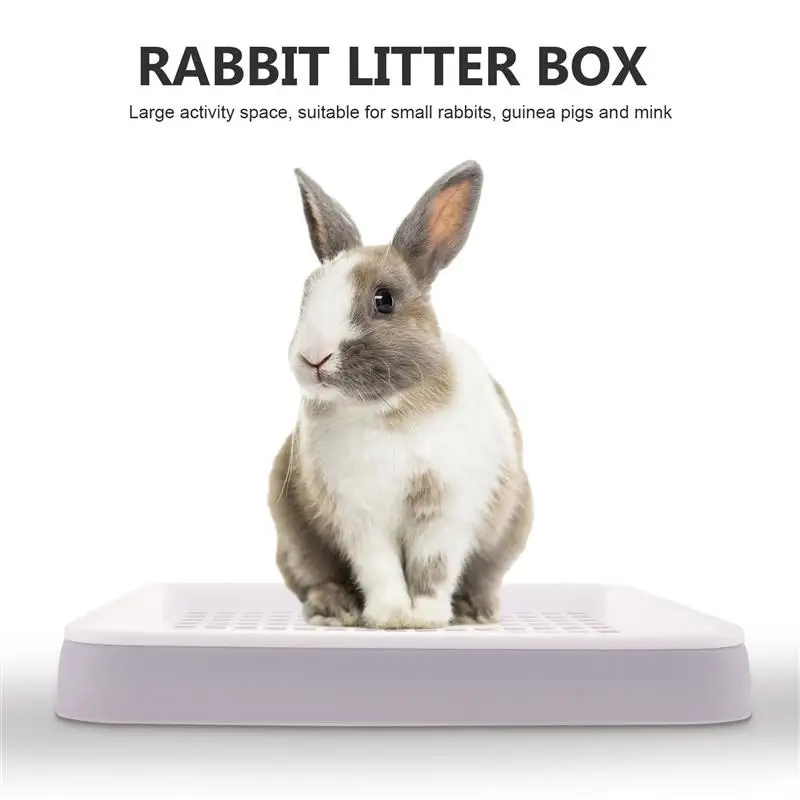 

Guinea Pig Litter Box Bunny Trainer Toilet Bunny Cage Litter Box Bunny Clean Equipment