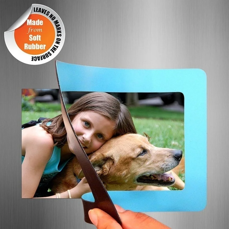 5 дюймовая цветная магнитная фоторамка магниты для фото холодильника идеально