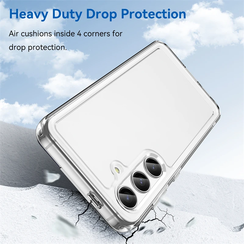 Чехол для Samsung Galaxy S24 чехол защитный прозрачный противоударный чехол-накладка Plus