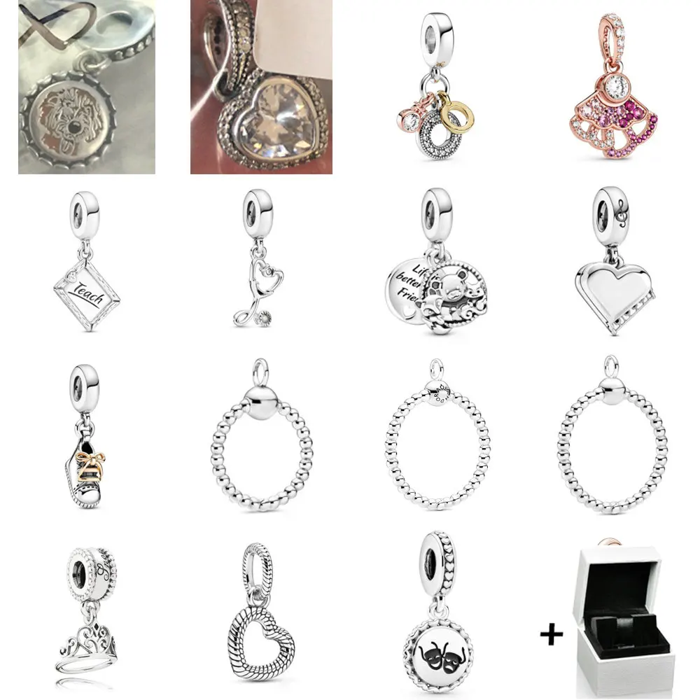 

New 2023 100% 925 Sterling Silver 2020 Fall Series Pendant Hanging Fit DIY Women's Original Fashion Jewelry Gift