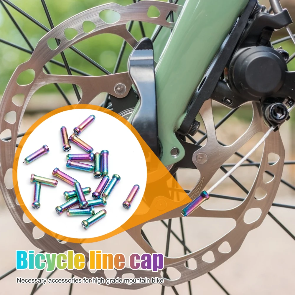 

20pcs Bicycle Cable End Caps Color Brake Shifter Inner Cable Tips Replacement Cycling Equipment Parts Bike Cable Tips Core Caps