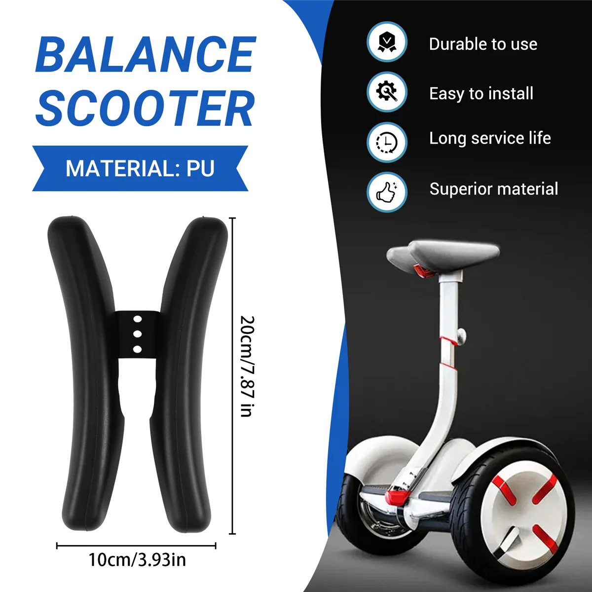 Для Ninebot Mini Pro Balance Scooter Джойстик Руль из искусственной кожи для ножного управления