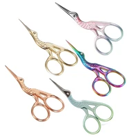 3 5 4 5 crane scissors gradient color vintage crossstitch scissors embroidery sewing stainless steel tailor scissor home tools