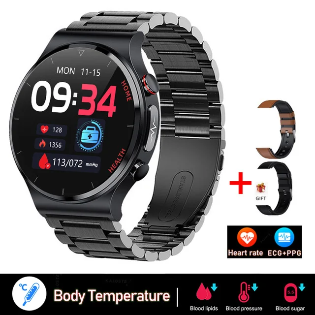 

For Samsung Xiaomi Huawei Laser Sangao Smart Watch Men ECG+PPG Health Heart Rate Watches IP68 Waterproof Smartwatch
