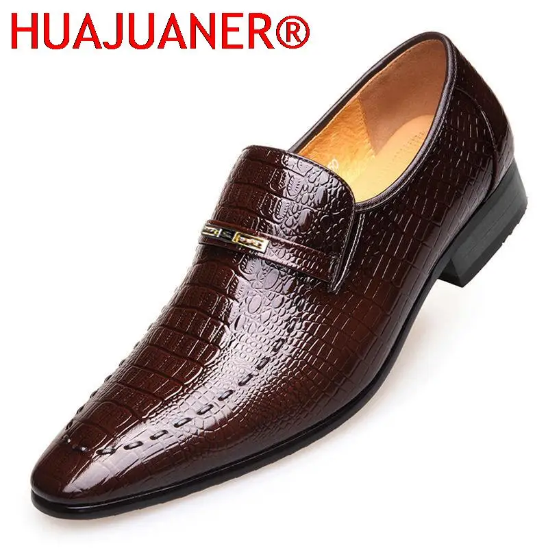 

2023 New Men's Casual Shoes Classic Low-Cut Embossed Leather Shoes Comfortable Business Dress Shoes Man Loafers Plus Size 38-48