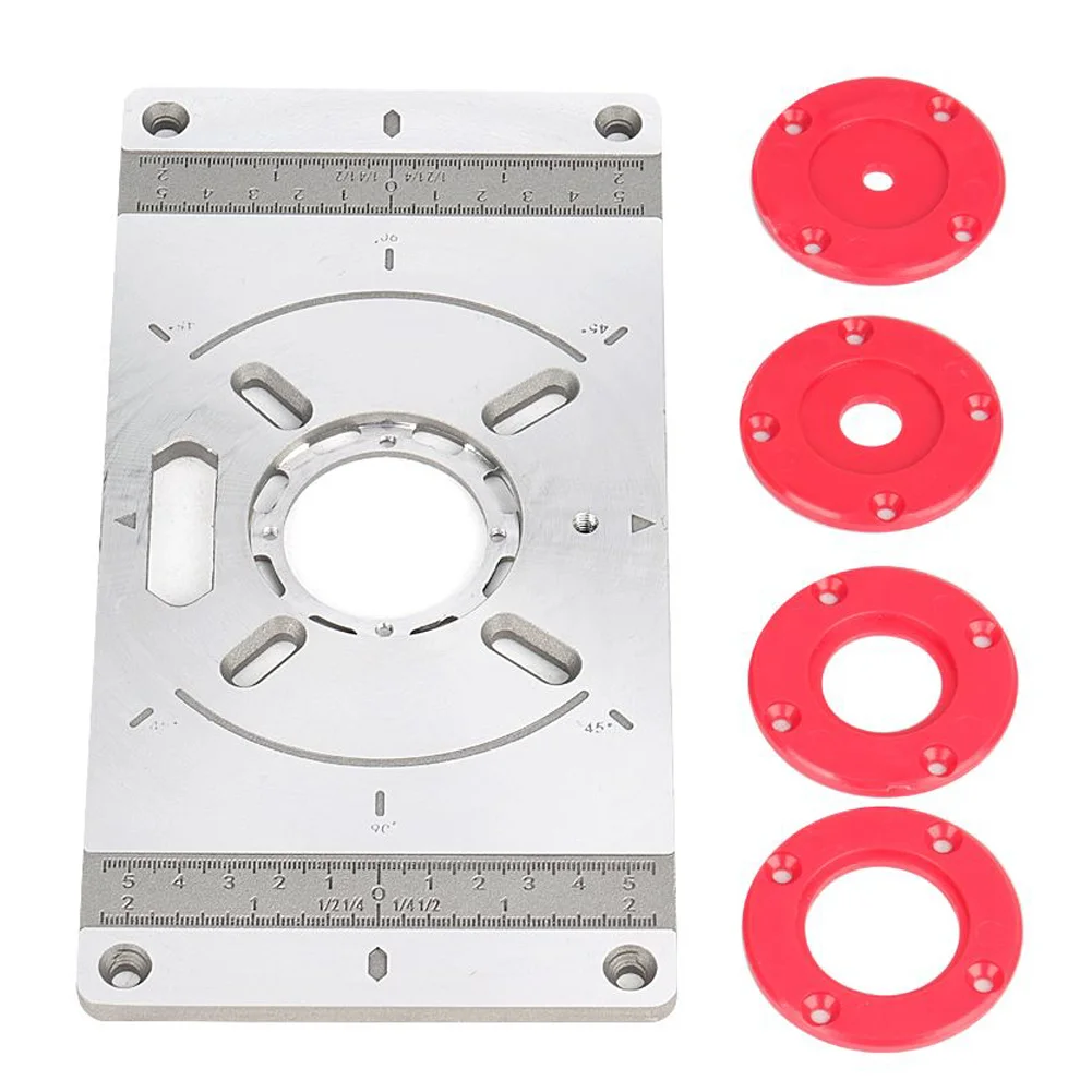 

Multifunctional Aluminium Router Table Insert Plate Woodworking Benches Wood Router Trimmer Models Engraving Machine
