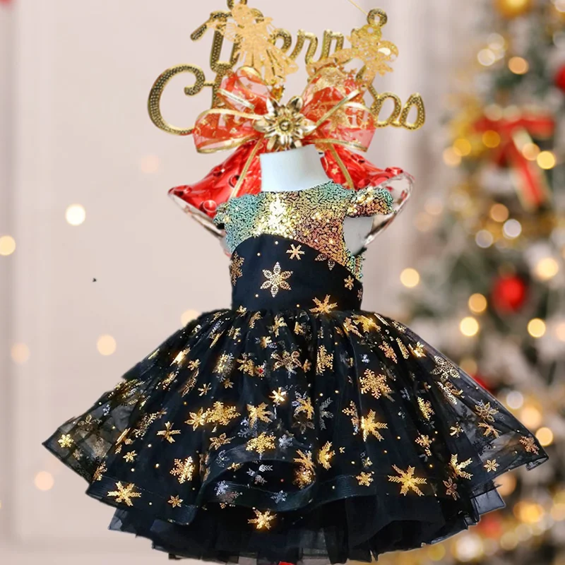

Fancy Girls Star Princess Dresses For Kids Sequined Evening Prom Costume Children Christmas Party Dresses 4 6 8 10 Yrs Vestidos