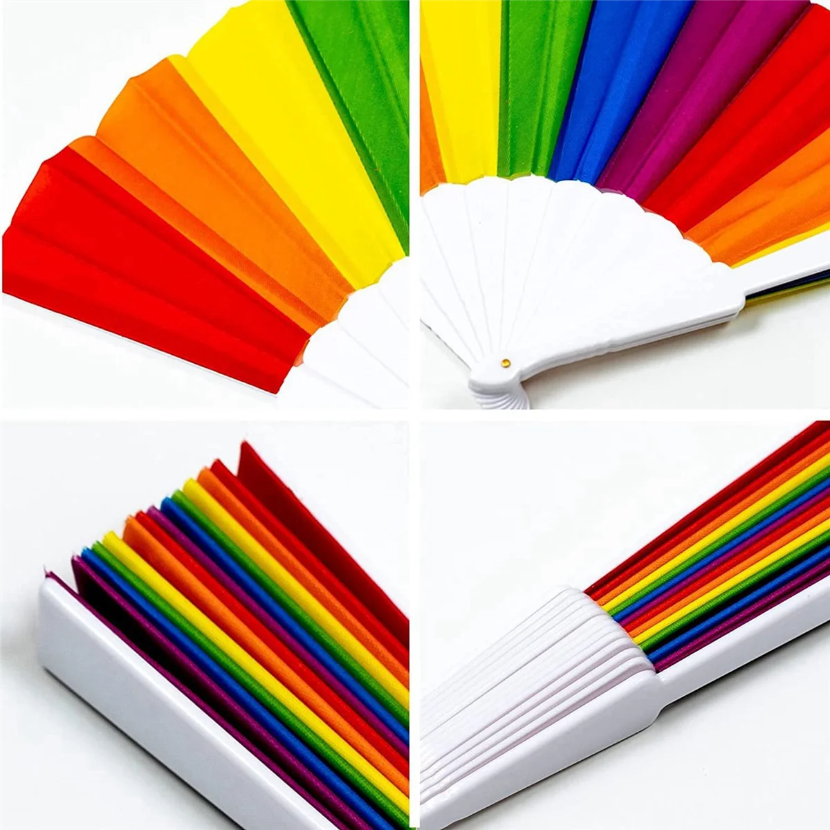 

30 Pack Rainbow Folding Fans , Hand Pride Fan Gay Pride LGBT Fans for Parties Festival Events Dance Supplies