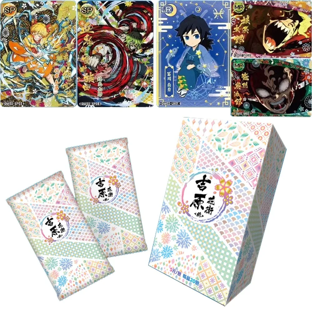 

New Demon Slayer Cards Kimetsu No Yaiba Booster Box Kamado Nezuko Kochou Shinobu Kanroji Mitsuri Rare Card Toy For Children Gift