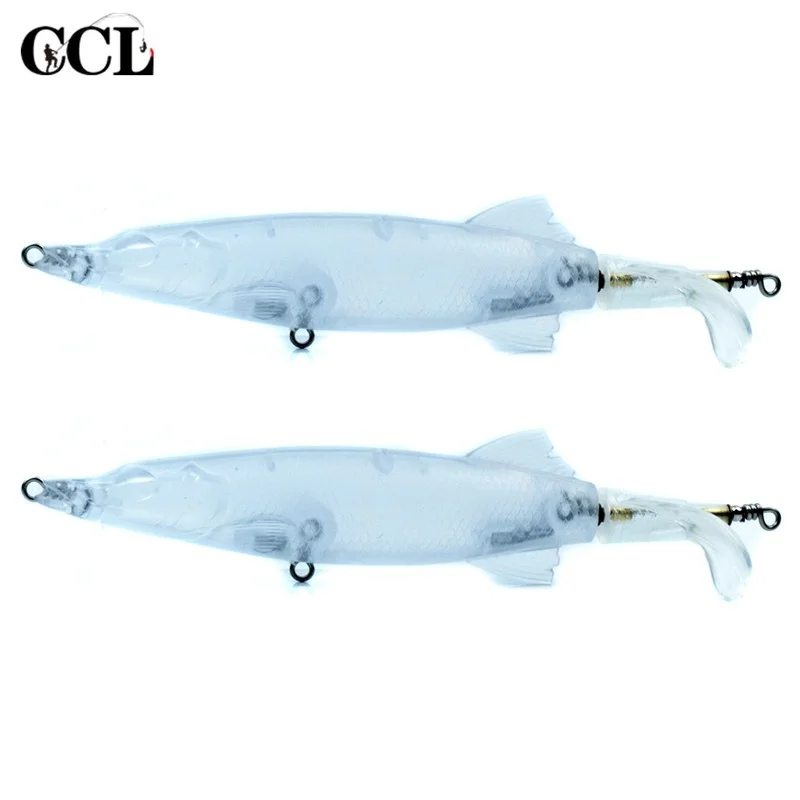 

CCLTBA 10 шт./лот заготовки для щуки рыболовные приманки 12,5 см 13,5 г Topwater поворотный хвост Мускусная жесткая пластиковая Неокрашенная рыболовная...