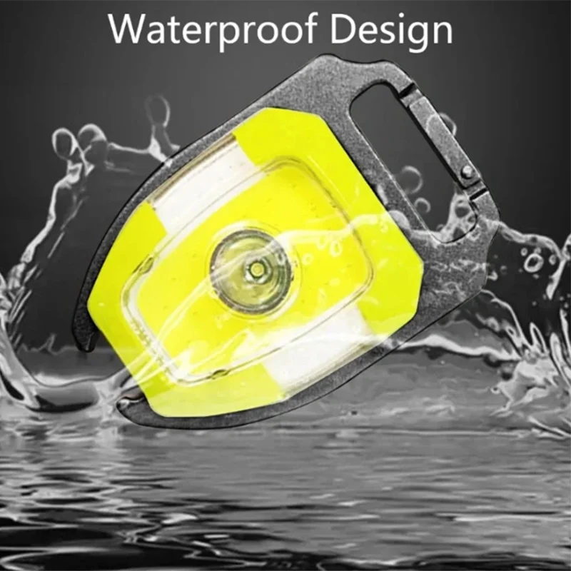 Портативный Многофункциональный Мини-фонарик С Брелком Аварийный Светодиодный
