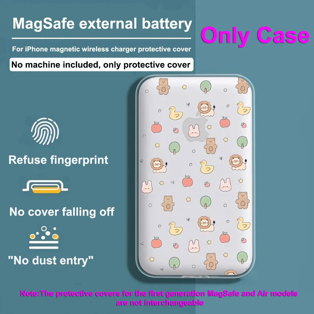 Фото Противоударный чехол для Air Magsaft Cushion для iPhone Magsaft, силиконовый мягкий чехол из ТПУ для iPhone Air MagSafe, чехол для зарядного устройства №3