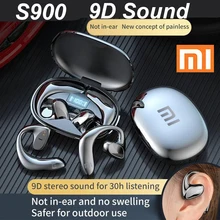 샤오미 S900 블루투스 5.1 이어폰, 전도 오픈 이어 후크, 무선 스포츠 헤드폰, 9D HiFi 스테레오, 방수 소음 헤드셋, 핫